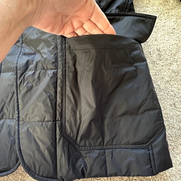 Waterville Navy Puffer Wool Trim Men Luxury Jacket Size 54 (US XL) Quilted Italy - Picture 8 of 15